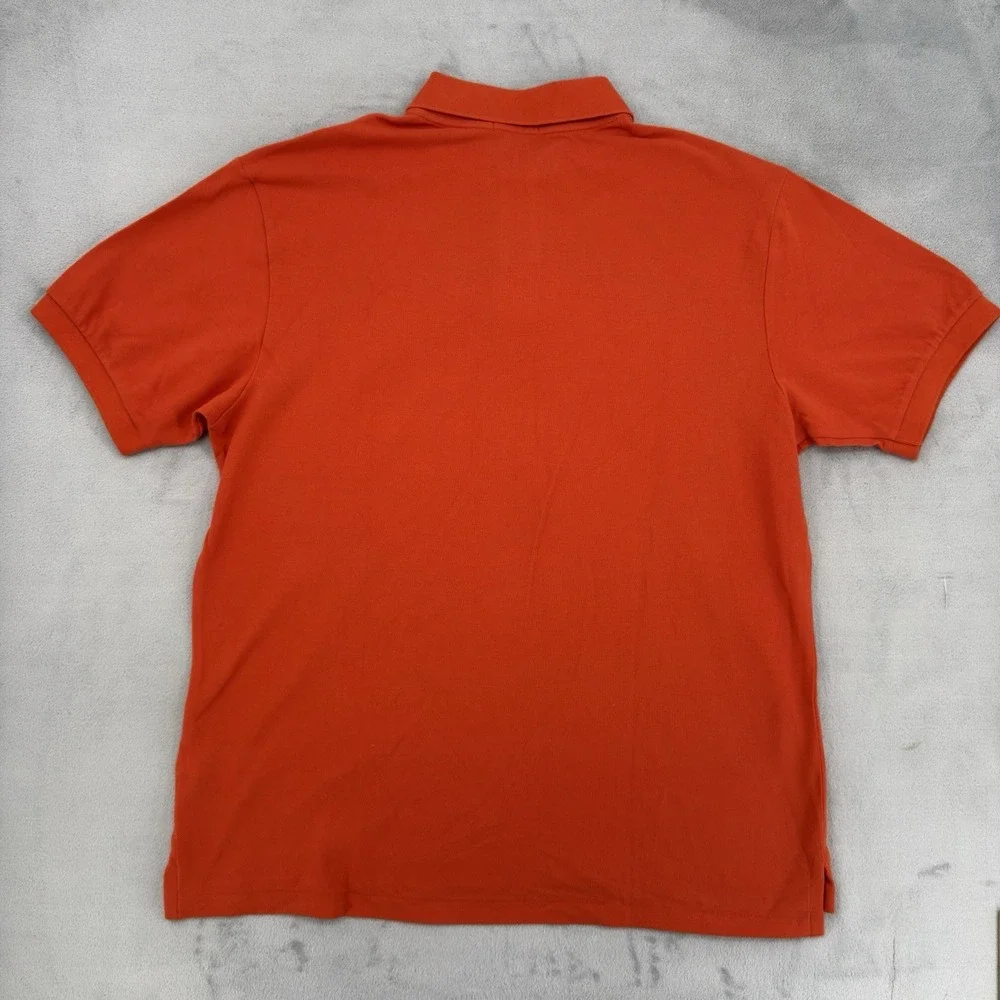 Polo Ralph Lauren Polo Shirt  Mens Sz 1XB Classic Fit Orange  Short Sleeve Pique